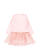 Abito per bambina Monnalisa Kids rosa con stampa grafica Jessie 19H910NP 8004 0091 MONNALISA KIDS 