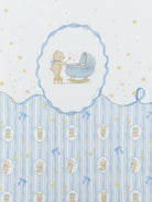 Coperta per neonato Monnalisa Kids azzurra con motivo Teddy Bear a righe 22H001NP 8000 0152 MONNALISA KIDS 