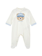 Tutina per neonato Monnalisa Kids bianca con applicazione orsetto 22H200 8003 0001 MONNALISA KIDS 