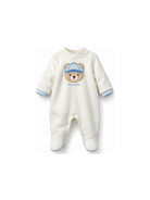 Tutina per neonato Monnalisa Kids bianca con applicazione orsetto 22H200 8003 0001 MONNALISA KIDS 