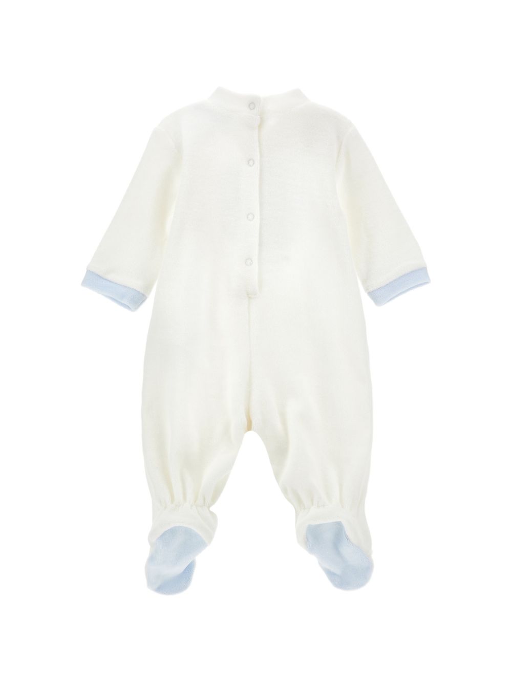 Tutina per neonato Monnalisa Kids bianca con applicazione orsetto 22H200 8003 0001 MONNALISA KIDS 