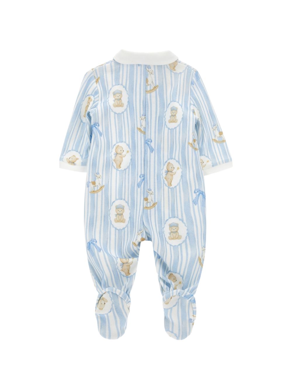 Tutina per neonato Monnalisa Kids azzurra con stampa Teddy Bear all-over 22H201 8019 0152 MONNALISA KIDS 