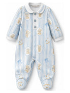 Tutina per neonato Monnalisa Kids azzurra con stampa Teddy Bear all-over 22H201 8019 0152 MONNALISA KIDS 