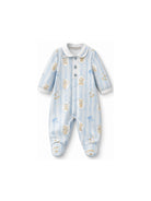 Tutina per neonato Monnalisa Kids azzurra con stampa Teddy Bear all-over 22H201 8019 0152 MONNALISA KIDS 