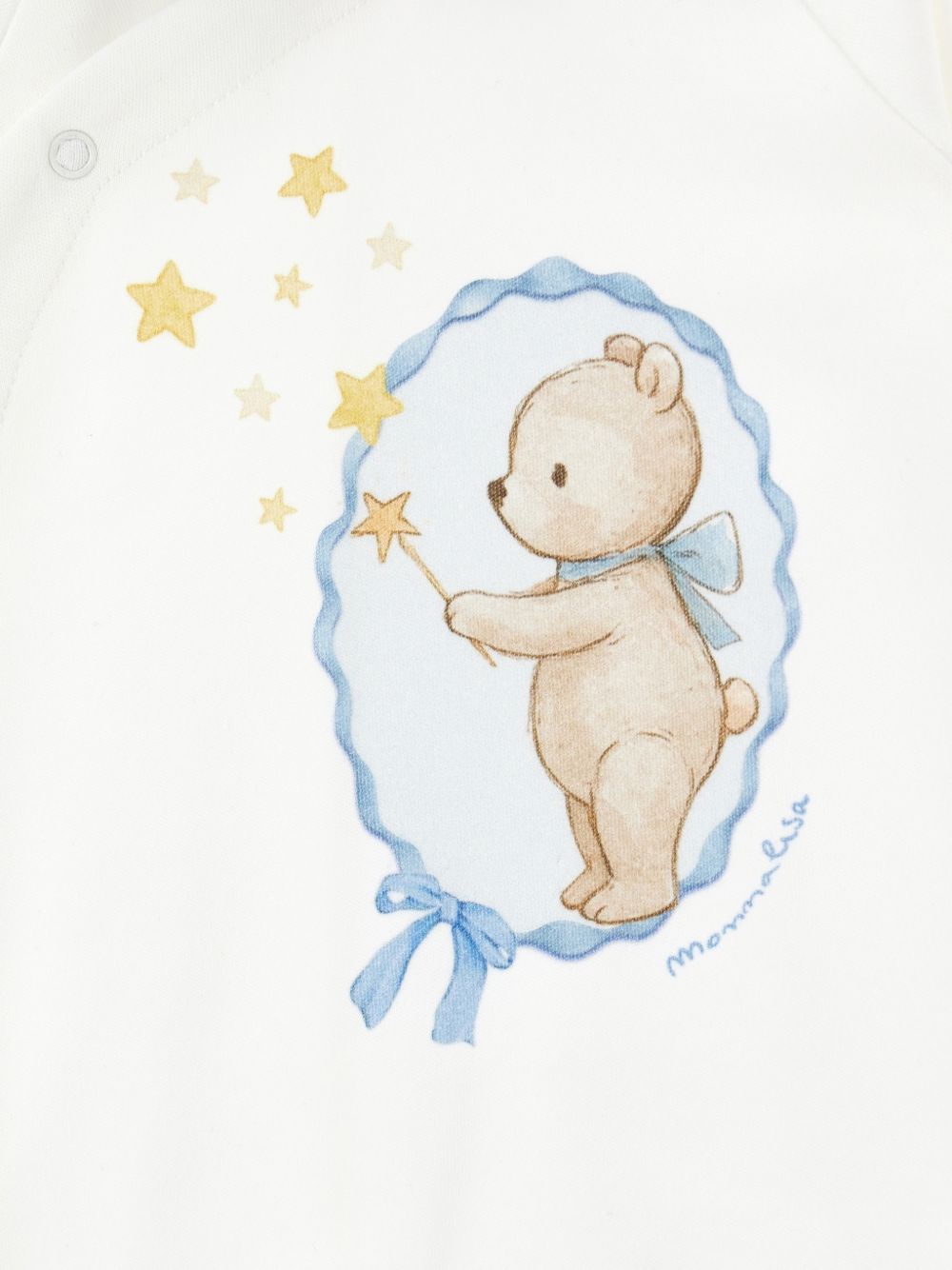 Set tutina e coperta per neonati Monnalisa Kids azzurro con stampa Teddy Bear 22H502 8000 0152 MONNALISA KIDS 