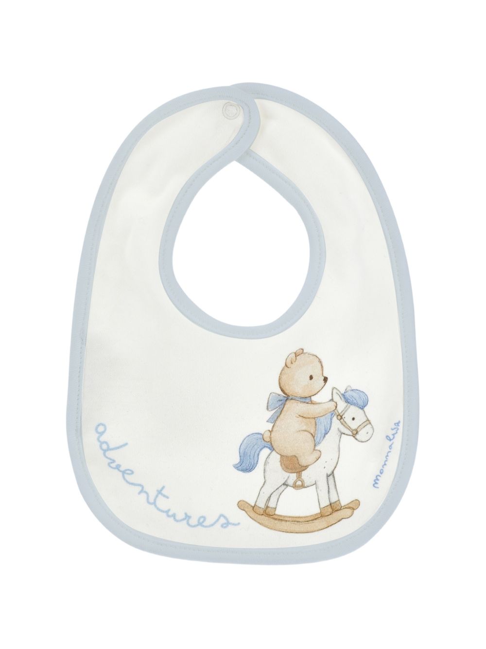 Set tutina, bavaglino e cappellino per neonato Monnalisa Kids bianco con motivo orsetto 22H503 8000 0152 MONNALISA KIDS 