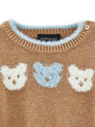 Completo per neonata Monnalisa Kids marrone con intarsio Teddy Bear 22H505 8060 0003 MONNALISA KIDS 