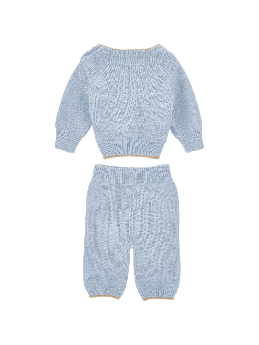 Completo per neonati Monnalisa Kids azzurro con intarsio Teddy Bear 22H505 8060 0052 MONNALISA KIDS 