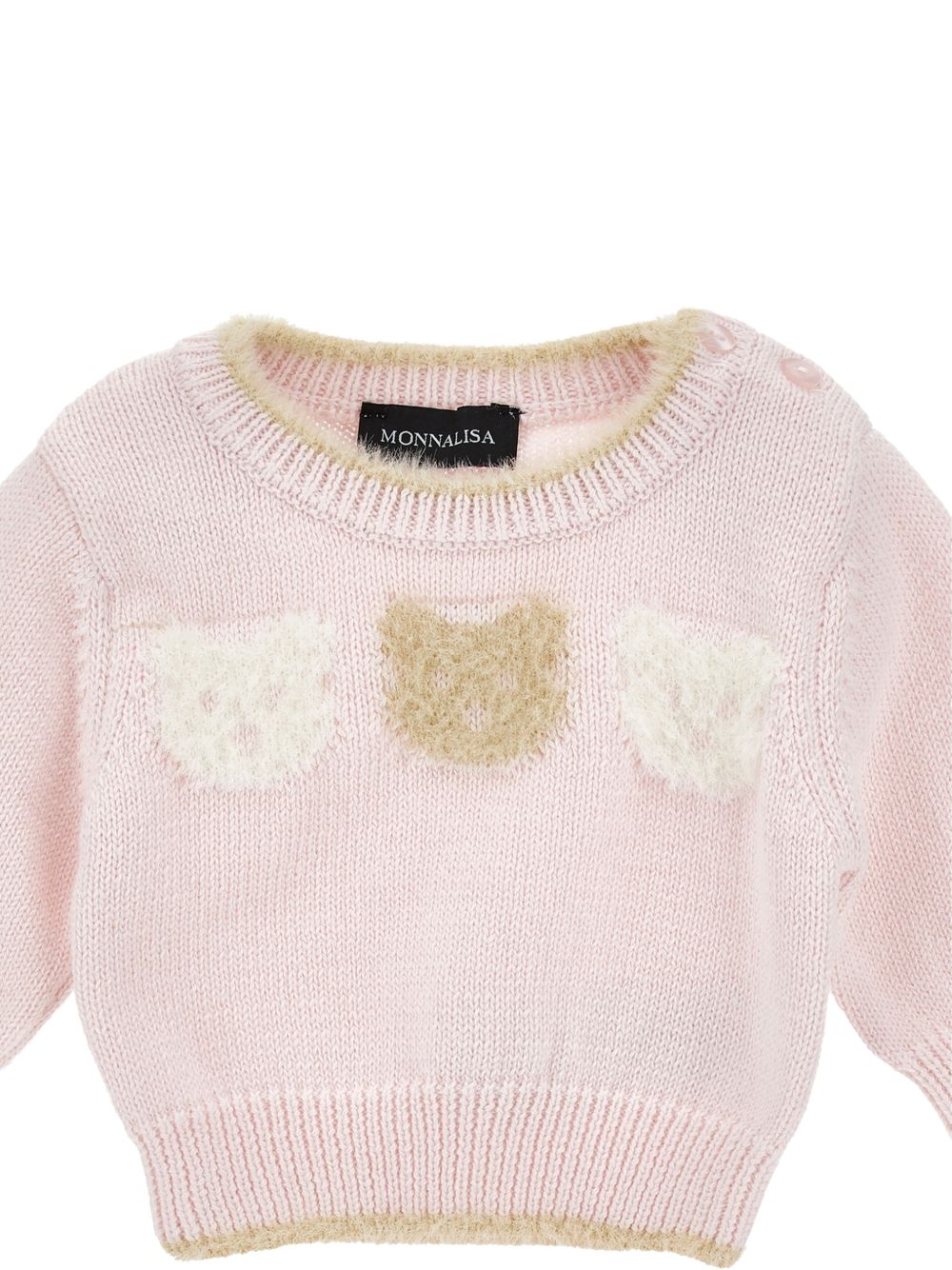 Completo per neonata Monnalisa Kids rosa con ricamo Teddy Bear 22H505 8060 0091 MONNALISA KIDS 