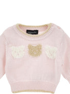 Completo per neonata Monnalisa Kids rosa con ricamo Teddy Bear 22H505 8060 0091 MONNALISA KIDS 
