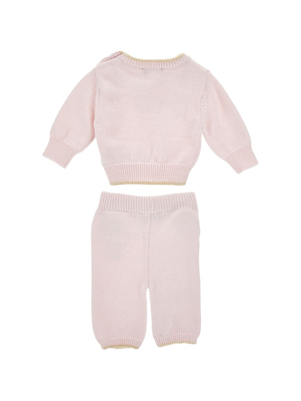 Completo per neonata Monnalisa Kids rosa con ricamo Teddy Bear 22H505 8060 0091 MONNALISA KIDS 