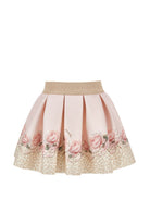 Gonna per neonata Monnalisa Kids rosa con dettagli animalier 31H702 8651 0080 MONNALISA KIDS 
