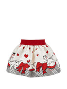 Gonna per neonata Monnalisa Kids x Disney rossa con stampa grafica 31H703 8667 0143 MONNALISA KIDS 