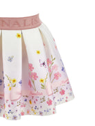 Gonna per neonata Monnalisa Kids rosa con stampa grafica fiori 31H704 8678 0184 MONNALISA KIDS 