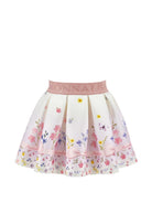 Gonna per neonata Monnalisa Kids rosa con stampa grafica fiori 31H704 8678 0184 MONNALISA KIDS 