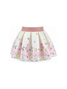 Gonna per neonata Monnalisa Kids rosa con stampa grafica fiori 31H704 8678 0184 MONNALISA KIDS 