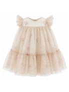 Abito per neonata Monnalisa Kids beige con stampa animalier 31H910 8652 0080 MONNALISA KIDS 