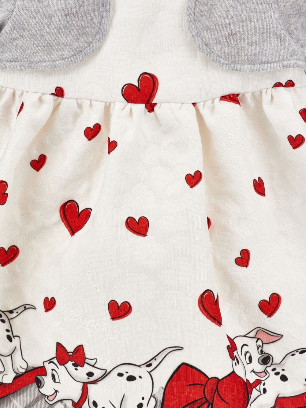 Abito per neonata Monnalisa Kids x Disney écru con stampa dalmata 31H911 8665 0143 MONNALISA KIDS 