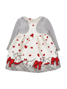 Abito per neonata Monnalisa Kids x Disney écru con stampa dalmata 31H911 8665 0143 MONNALISA KIDS 