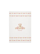 Coperta per neonata Monnalisa Kids bianca con motivo orsetto 35H002 8001 0191 MONNALISA KIDS 
