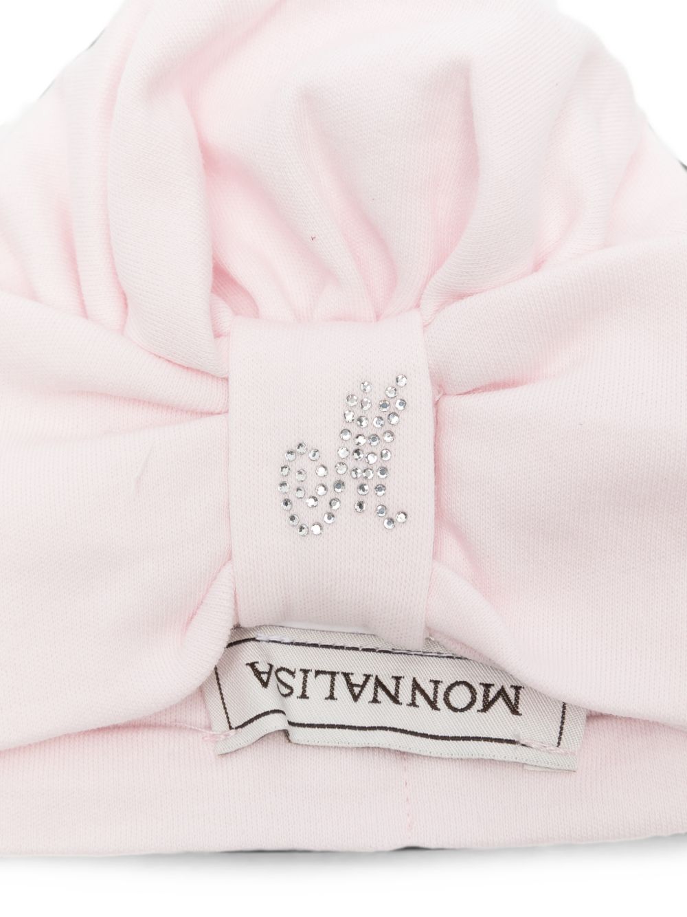 Berretto per neonata Monnalisa rosa con fiocco 35H008 8000 0091 MONNALISA KIDS 