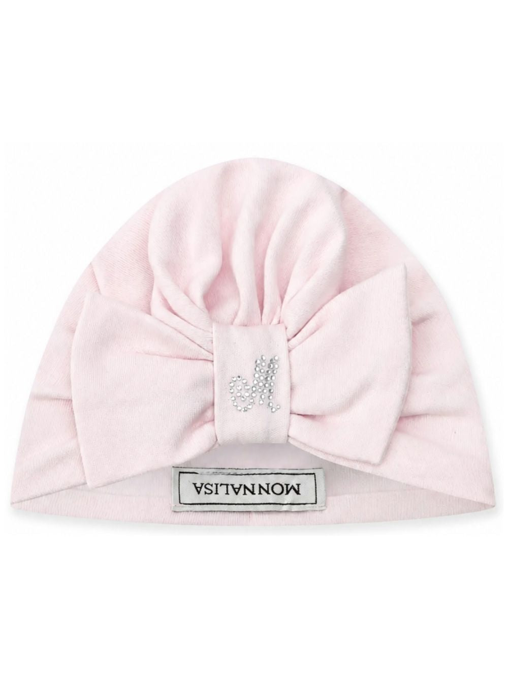 Berretto per neonata Monnalisa rosa con fiocco 35H008 8000 0091 MONNALISA KIDS 