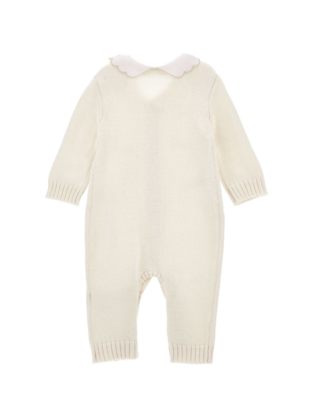 Tutina per neonata Monnalisa Kids bianca con colletto alla Peter Pan 35H202 8060 0001 MONNALISA KIDS 
