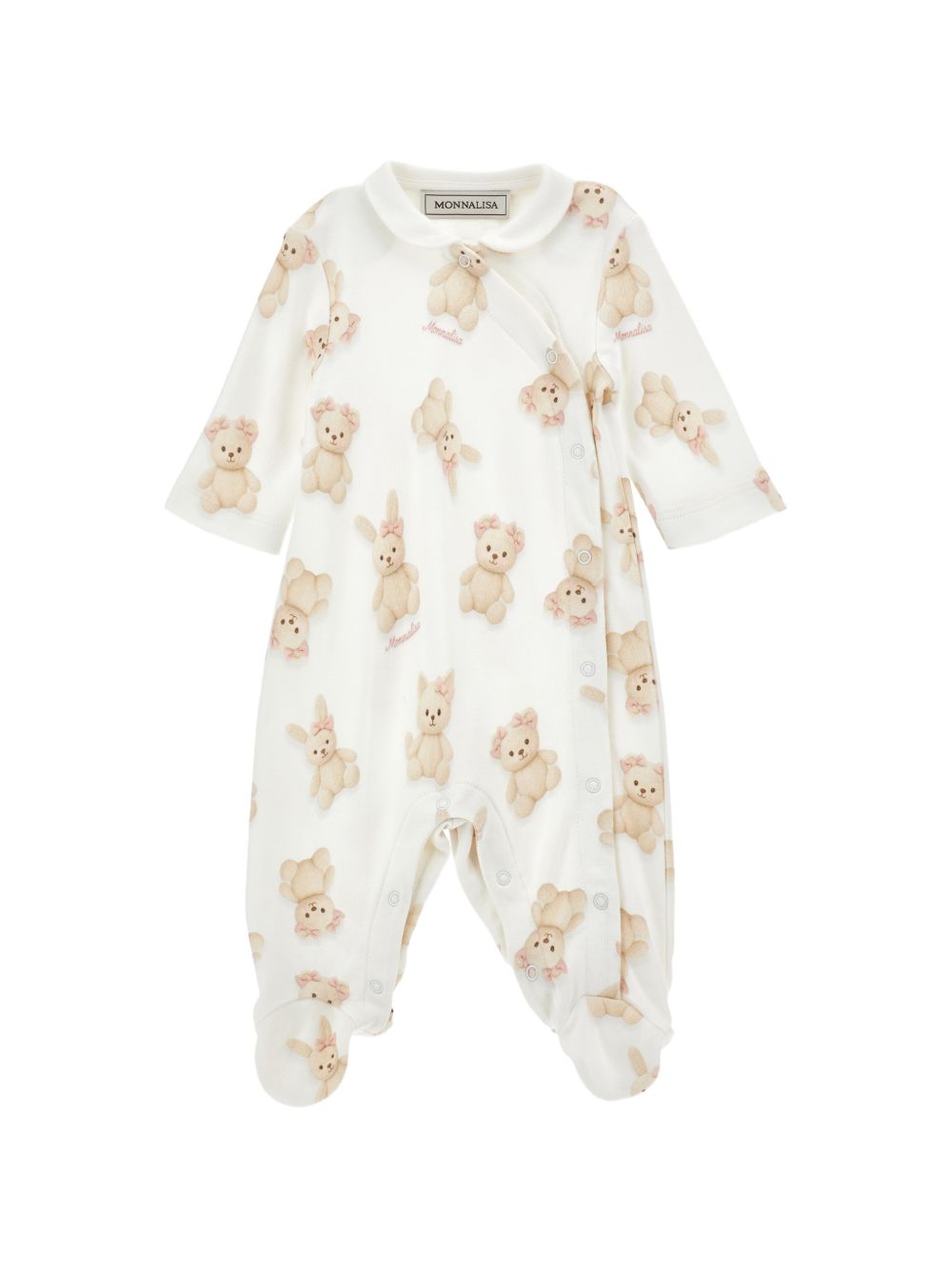Tutina per neonata Monnalisa Kids bianca con stampa Teddy Bear 35H203 8007 0001 MONNALISA KIDS 