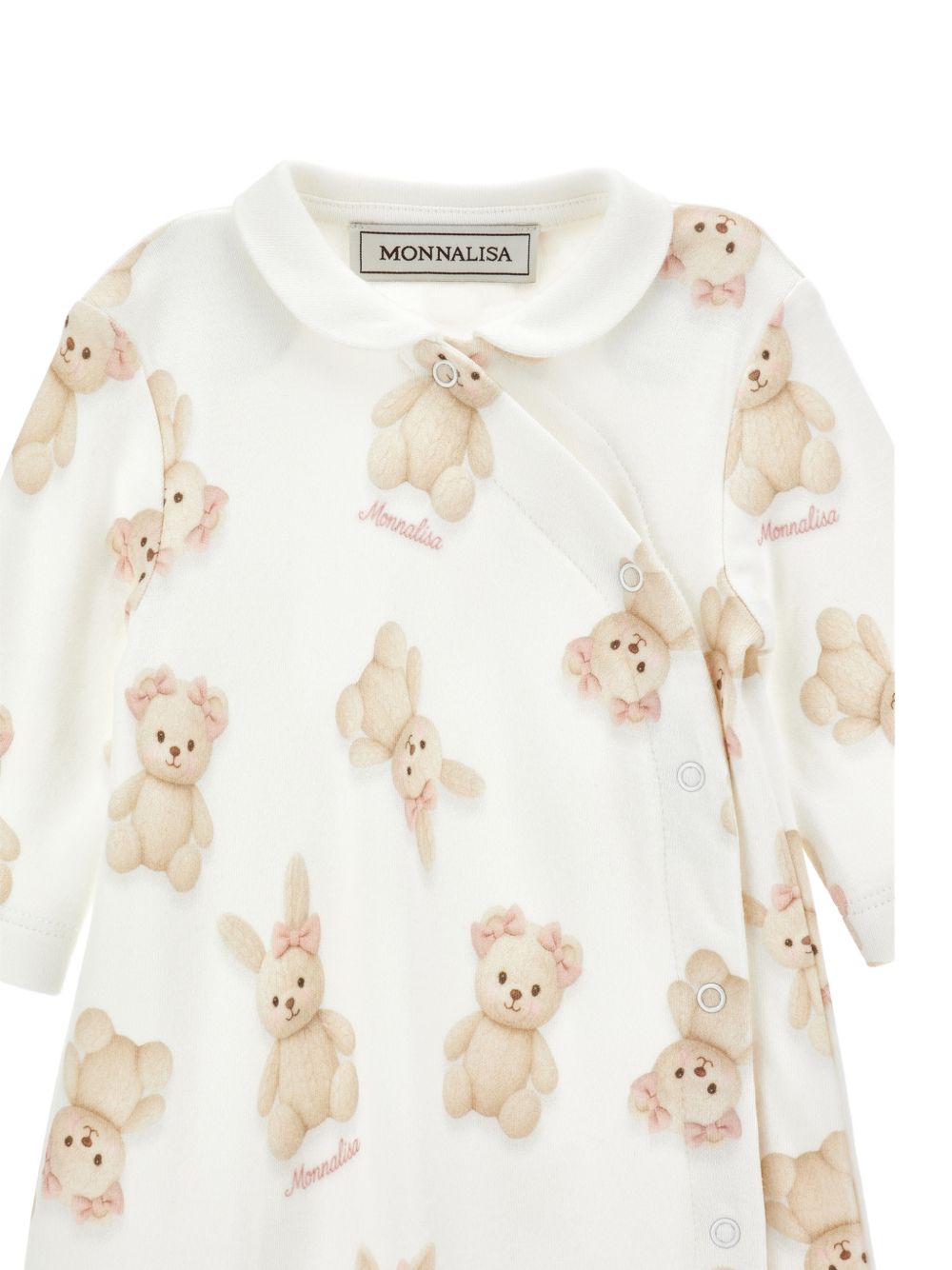 Tutina per neonata Monnalisa Kids bianca con stampa Teddy Bear 35H203 8007 0001 MONNALISA KIDS 