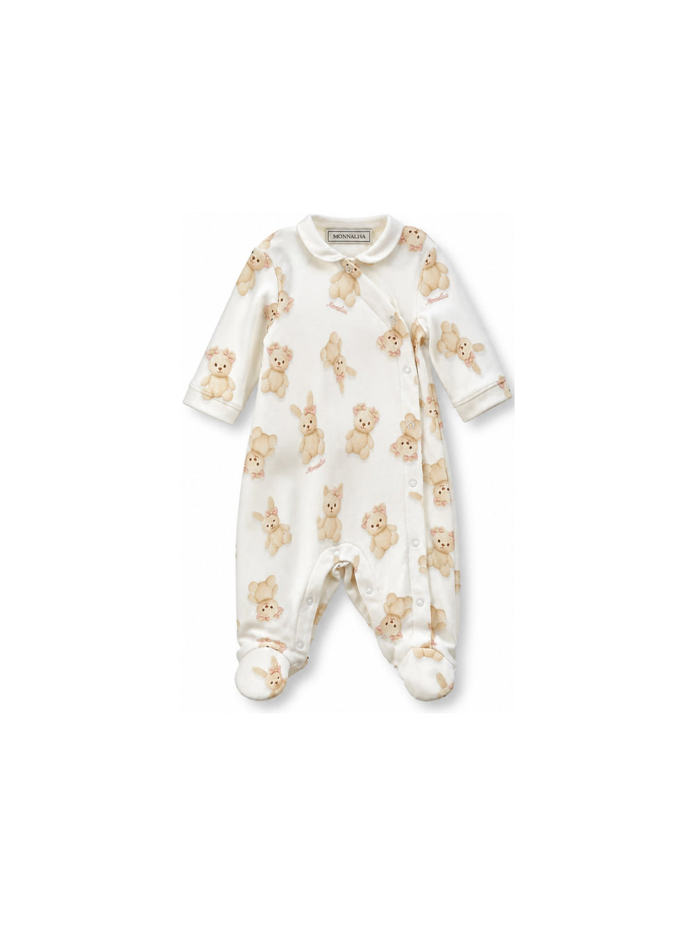 Tutina per neonata Monnalisa Kids bianca con stampa Teddy Bear 35H203 8007 0001 MONNALISA KIDS 