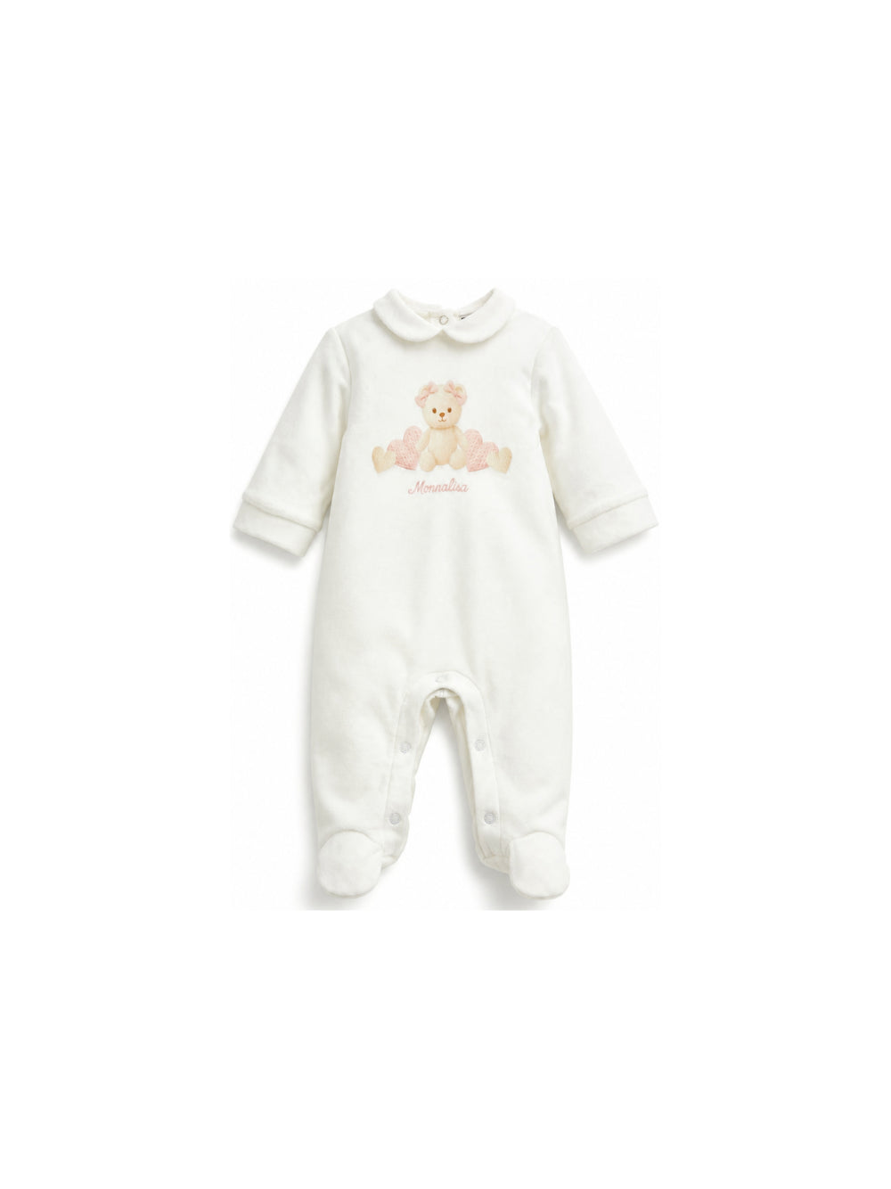 Tutina per neonata Monnalisa Kids bianca con stampa Teddy Bear 35H207 8001 0001 MONNALISA KIDS 