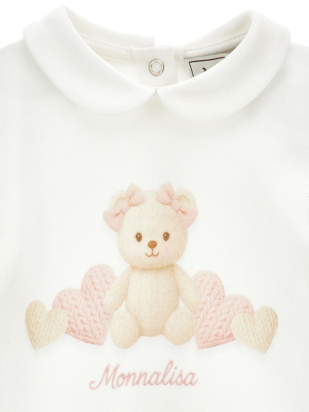 Tutina per neonata Monnalisa Kids bianca con stampa Teddy Bear 35H207 8001 0001 MONNALISA KIDS 