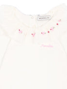 Tutina per neonata Monnalisa Kids bianca con ricamo floreale 35H300NP 8000 0001 MONNALISA KIDS 
