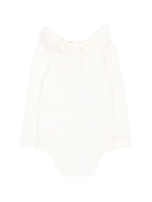 Tutina per neonata Monnalisa Kids bianca con ricamo floreale 35H300NP 8000 0001 MONNALISA KIDS 