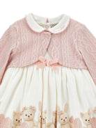 Abito per neonata Monnalisa Kids rosa con stampa Teddy Bear 35H507 8001 0191 MONNALISA KIDS 