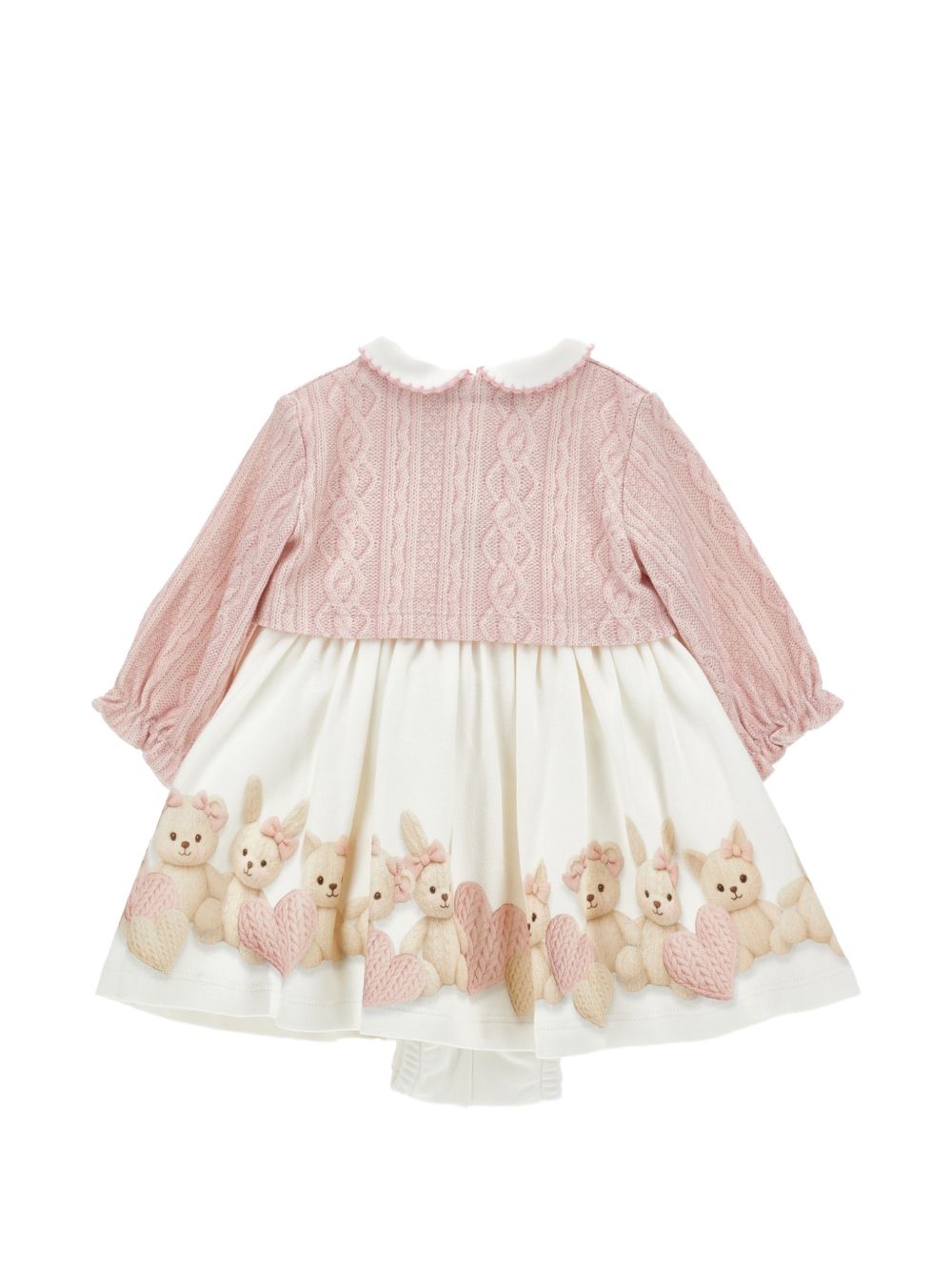 Abito per neonata Monnalisa Kids rosa con stampa Teddy Bear 35H507 8001 0191 MONNALISA KIDS 