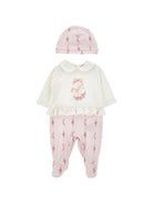 Set tutina e cappellino per neonata Monnalisa Kids multicolore con stampa grafica carosello 35H510 8000 0191 MONNALISA KIDS 