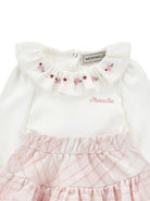 Set t-shirt e gonna per neonata Monnalisa Kids multicolore con ricamo floreale 35H514 8000 0191 MONNALISA KIDS 