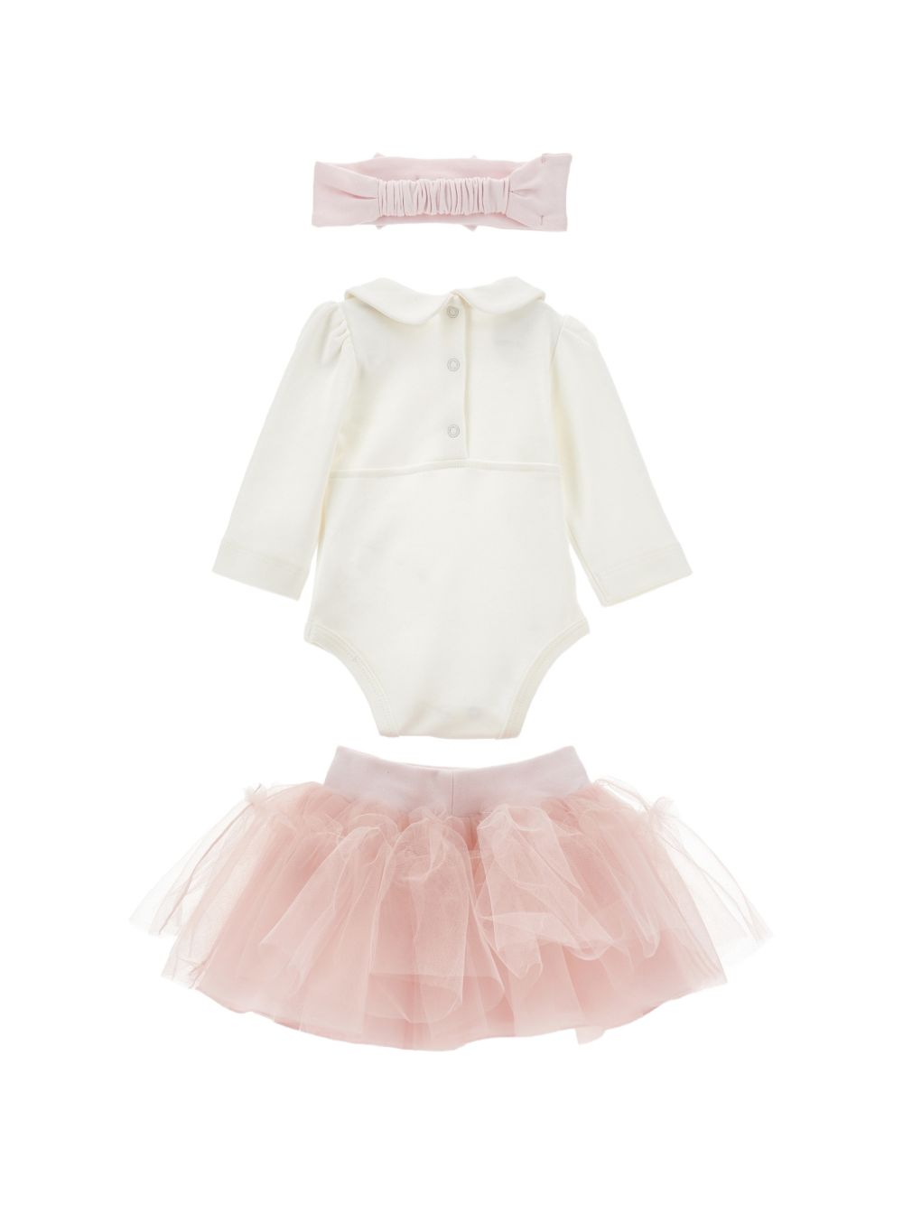 Set tutina gonna e fascia per neonata Monnalisa Kids multicolore con dettaglio in tulle 35H517 8000 0191 MONNALISA KIDS 