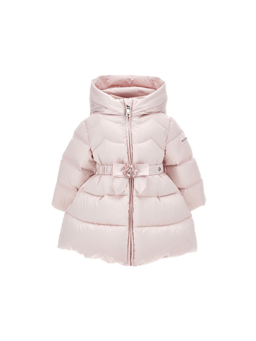 Giubbino per neonata Monnalisa Kids rosa con decorazione a fiori 37H102 8026 0013 MONNALISA KIDS 