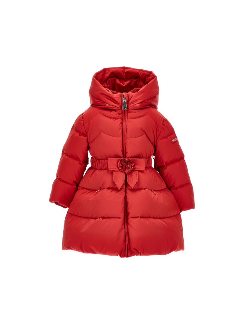 Giubbino per neonata Monnalisa Kids rosso con decorazione a fiori 37H102 8026 0043 MONNALISA KIDS 