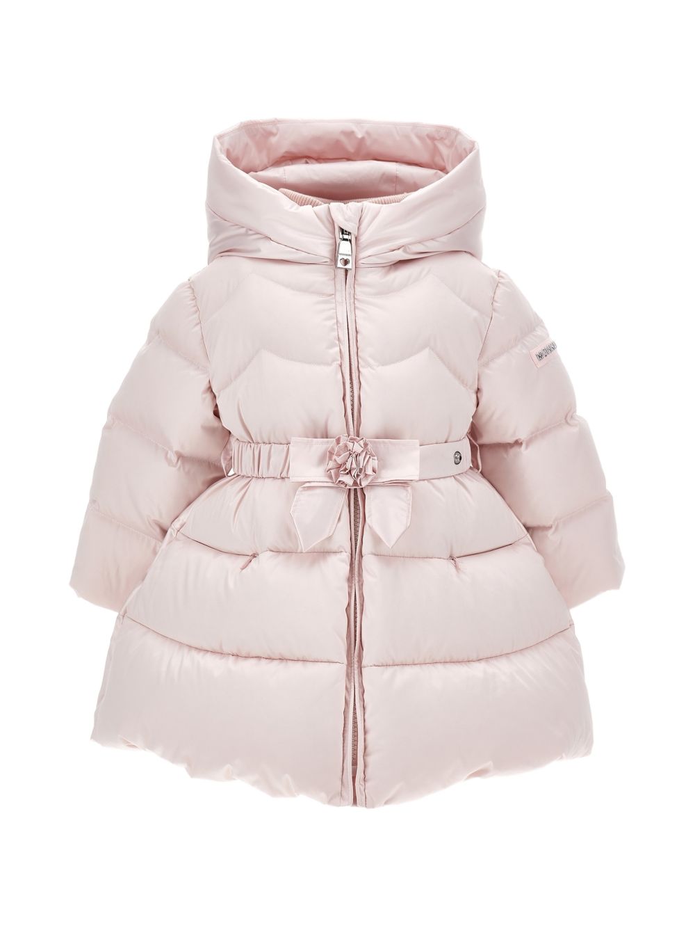 Giubbino per neonata Monnalisa Kids rosa con decorazione a fiori 37H102 8026NB 0013 MONNALISA KIDS 