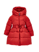 Giubbino per neonata Monnalisa Kids rosso con decorazione a fiori 37H102 8026NB 0043 MONNALISA KIDS 