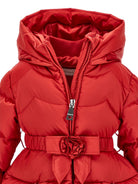 Giubbino per neonata Monnalisa Kids rosso con decorazione a fiori 37H102 8026NB 0043 MONNALISA KIDS 
