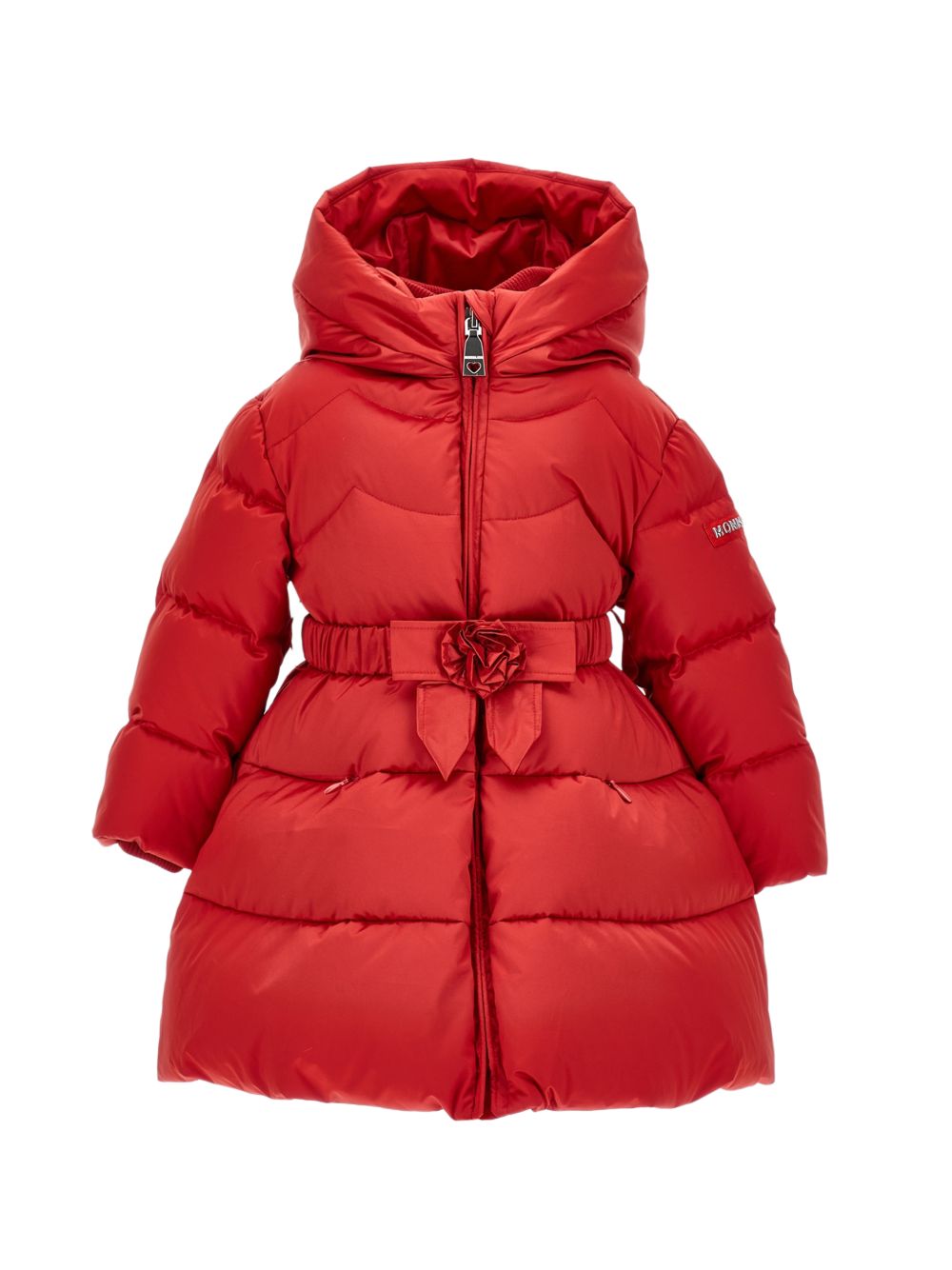Giubbino per neonata Monnalisa Kids rosso con decorazione a fiori 37H102 8026NB 0043 MONNALISA KIDS 