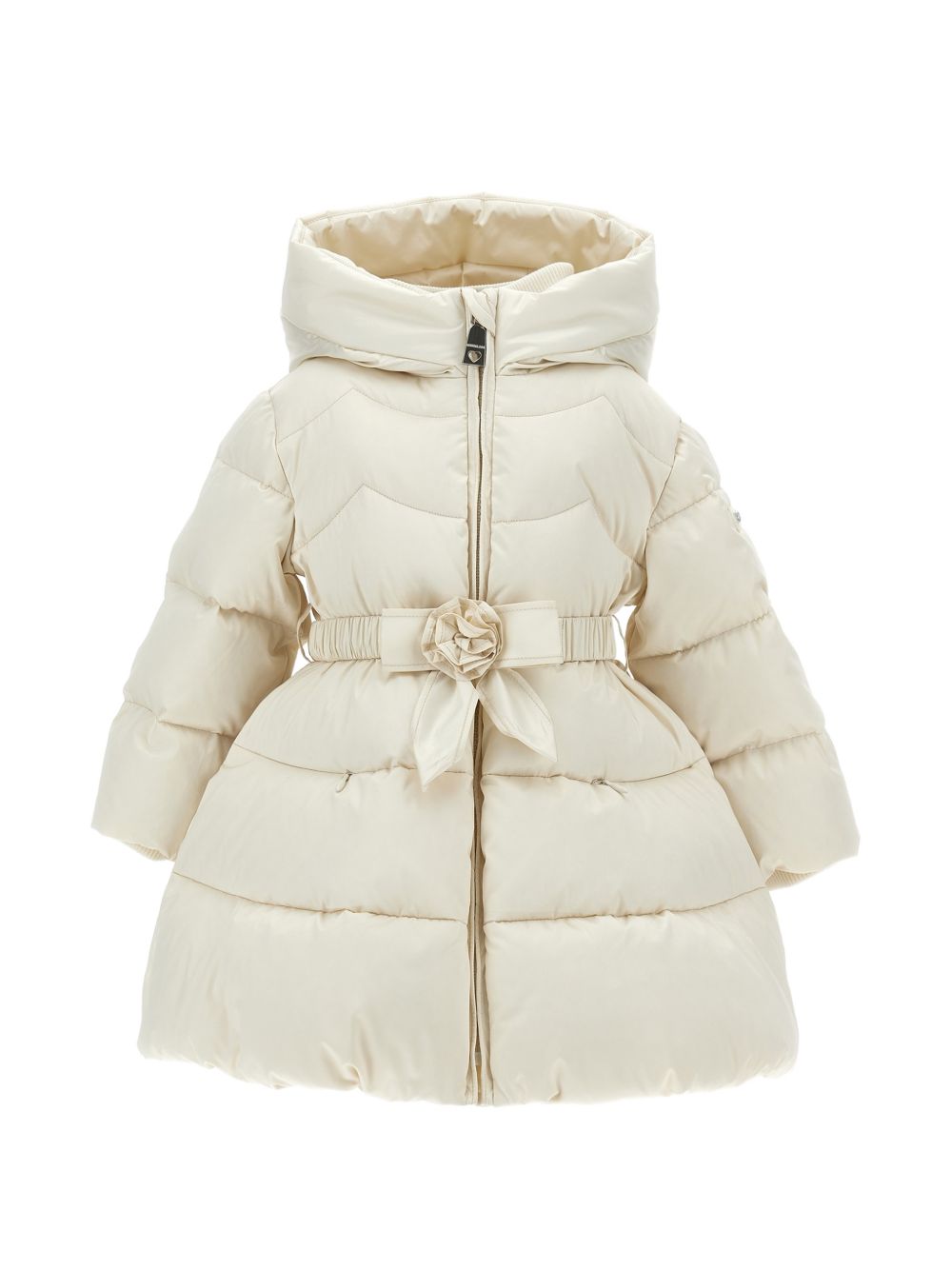 Giubbino per neonata Monnalisa Kids crema con decorazione a fiori 37H102 8026NB 029F MONNALISA KIDS 
