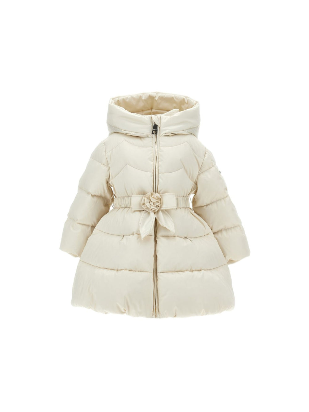 Giubbino per neonata Monnalisa Kids crema con decorazione a fiori 37H102 8026NB 029F MONNALISA KIDS 