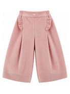 Pantaloni per bambina Monnalisa Kids rosa con placca con logo a cuore 37H400 8852 094F MONNALISA KIDS 