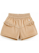 Shorts per neonata Monnalisa Kids beige con motivo a coste 37H412 8852 003M MONNALISA KIDS 