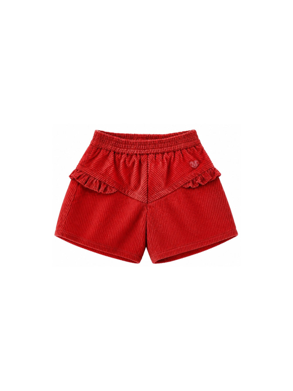 Shorts per neonata Monnalisa Kids rossi con dettagli ruches 37H412 8852 0043 MONNALISA KIDS 